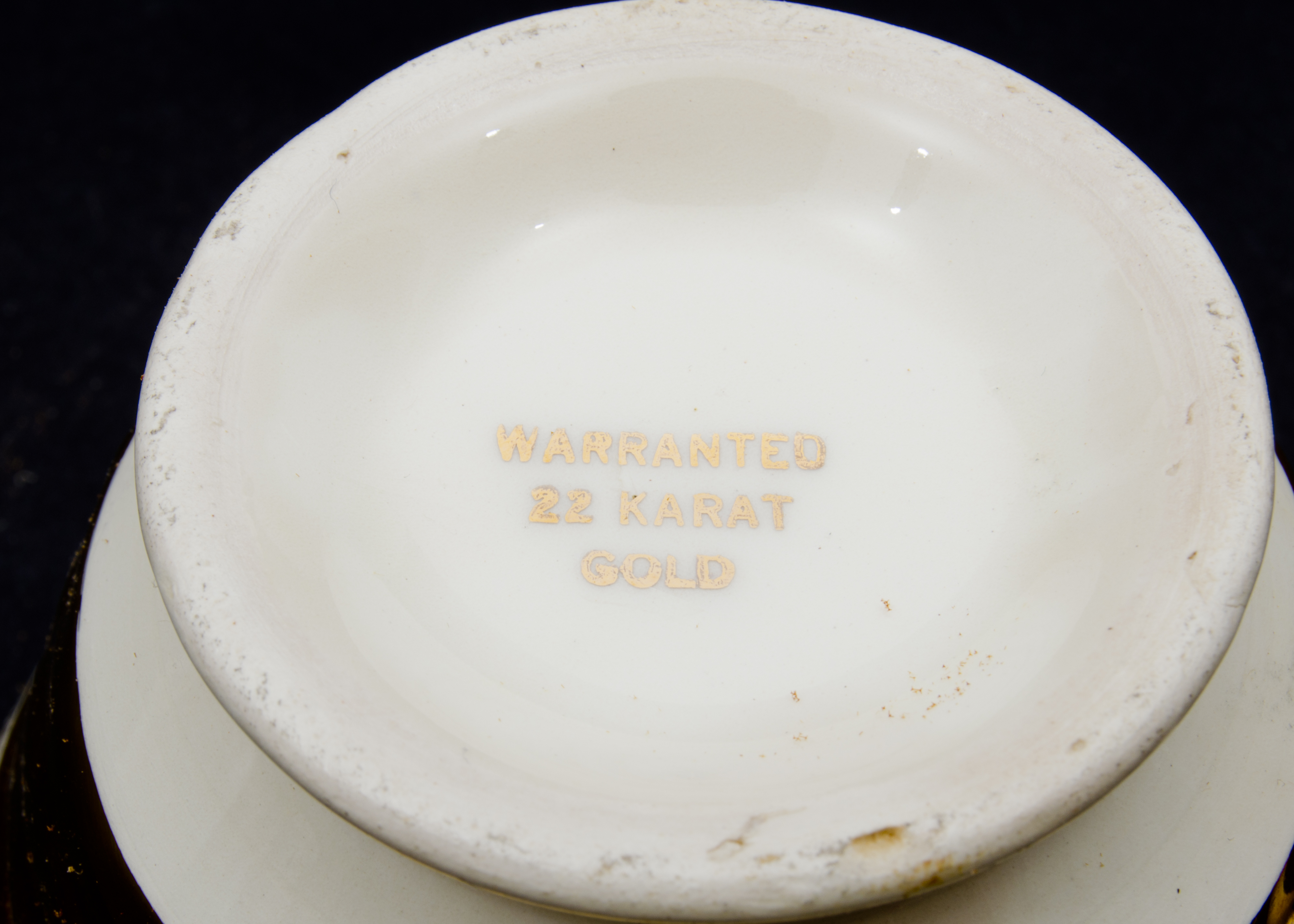 1930s 22 Karat Gold China Set - "Adam Antique" by Steubenville