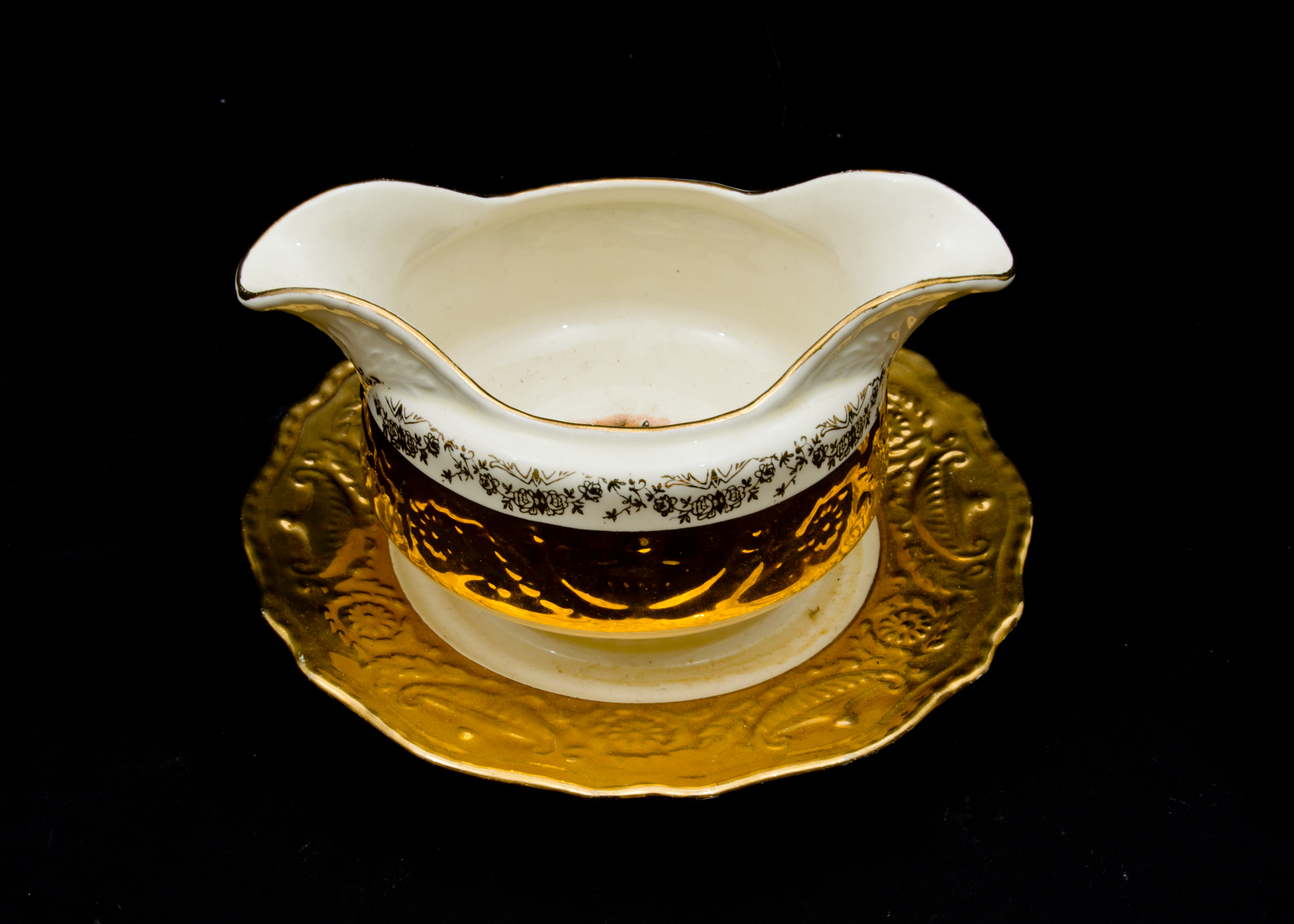 1930s 22 Karat Gold China Set - "Adam Antique" by Steubenville
