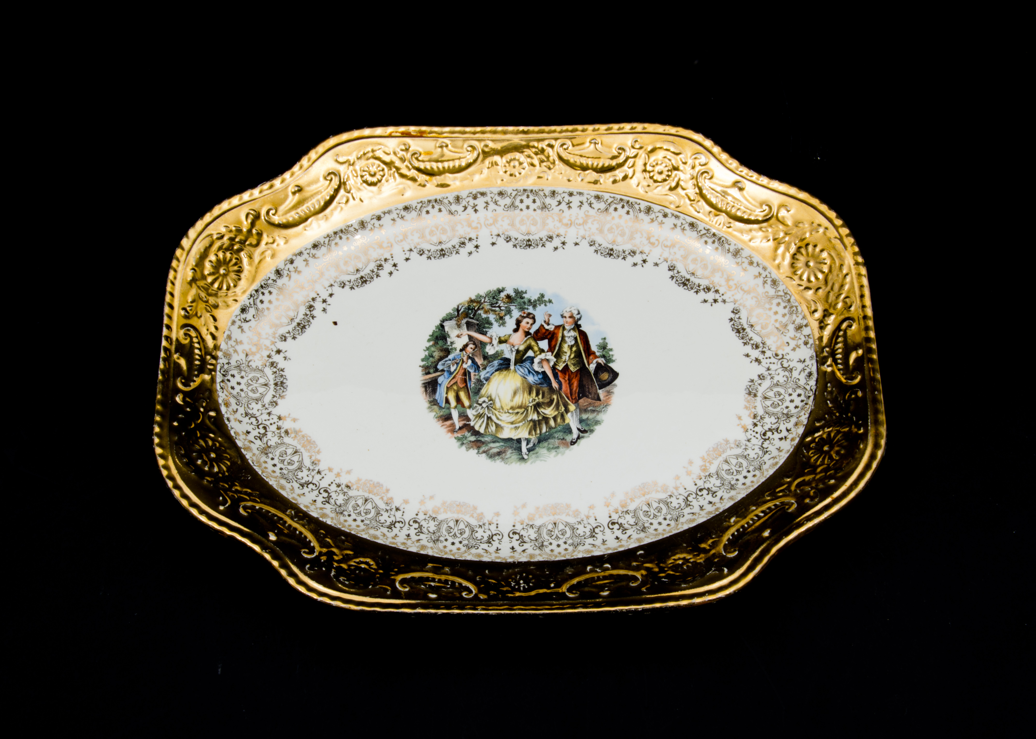 1930s 22 Karat Gold China Set - "Adam Antique" by Steubenville