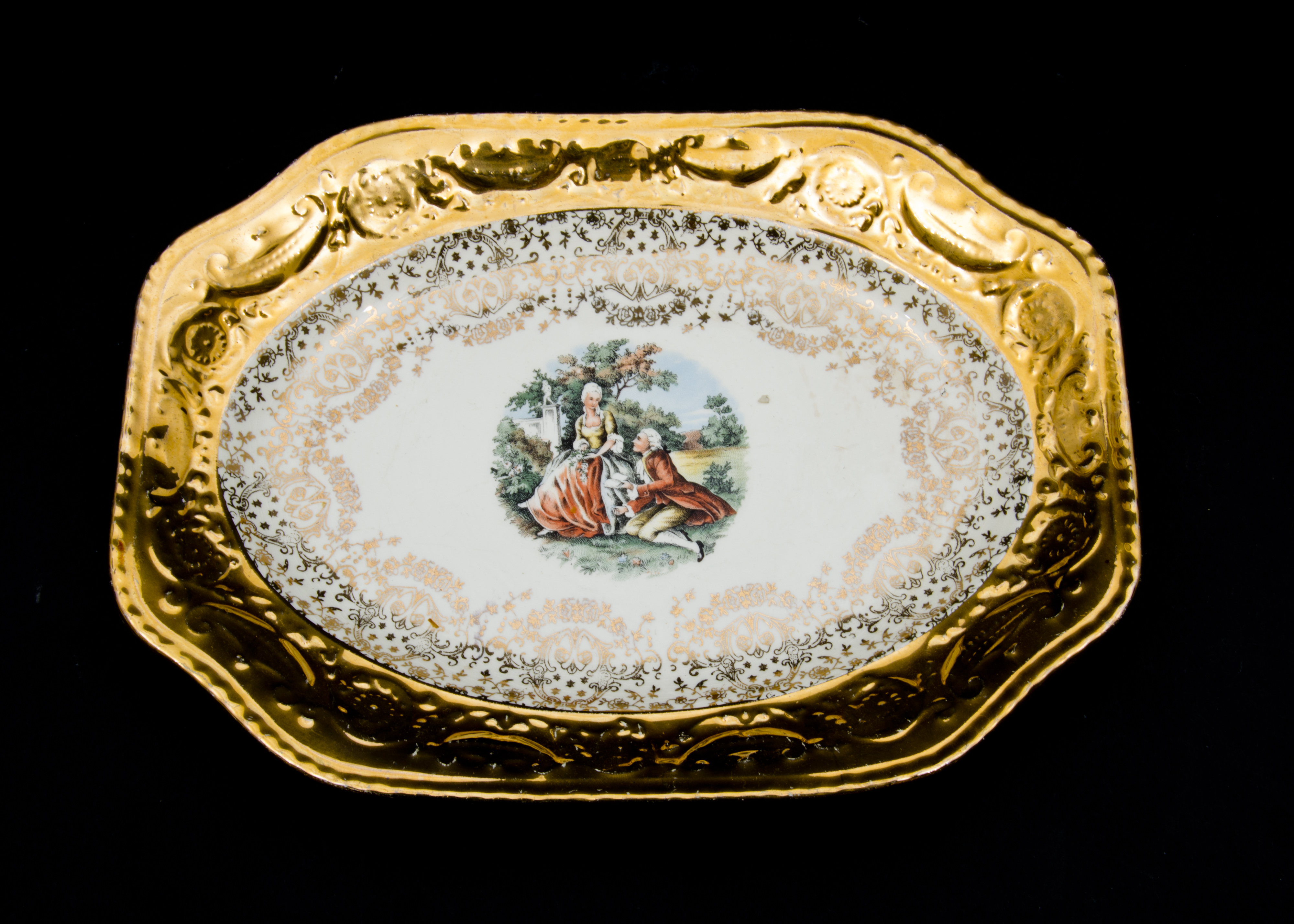 1930s 22 Karat Gold China Set - "Adam Antique" by Steubenville