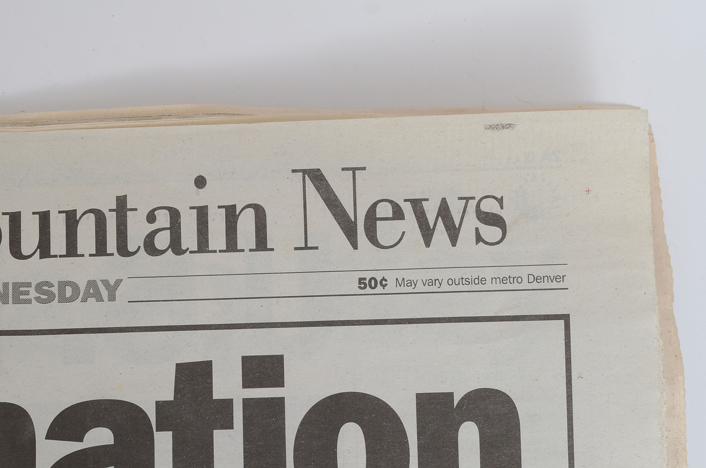 Rocky Mountain News, Sept. 12, 2001 Edition