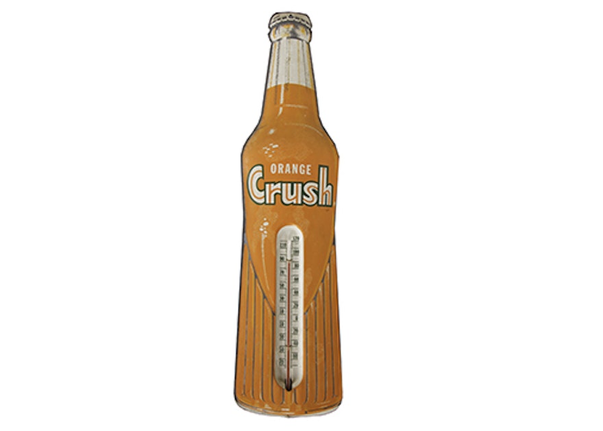 Vintage "Orange Crush" Thermometer