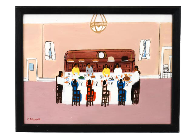 Original Charles A. Owens Folk Art Painting