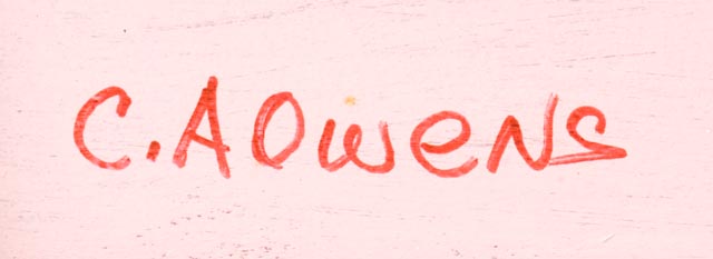 Original Charles A. Owens Folk Art Painting