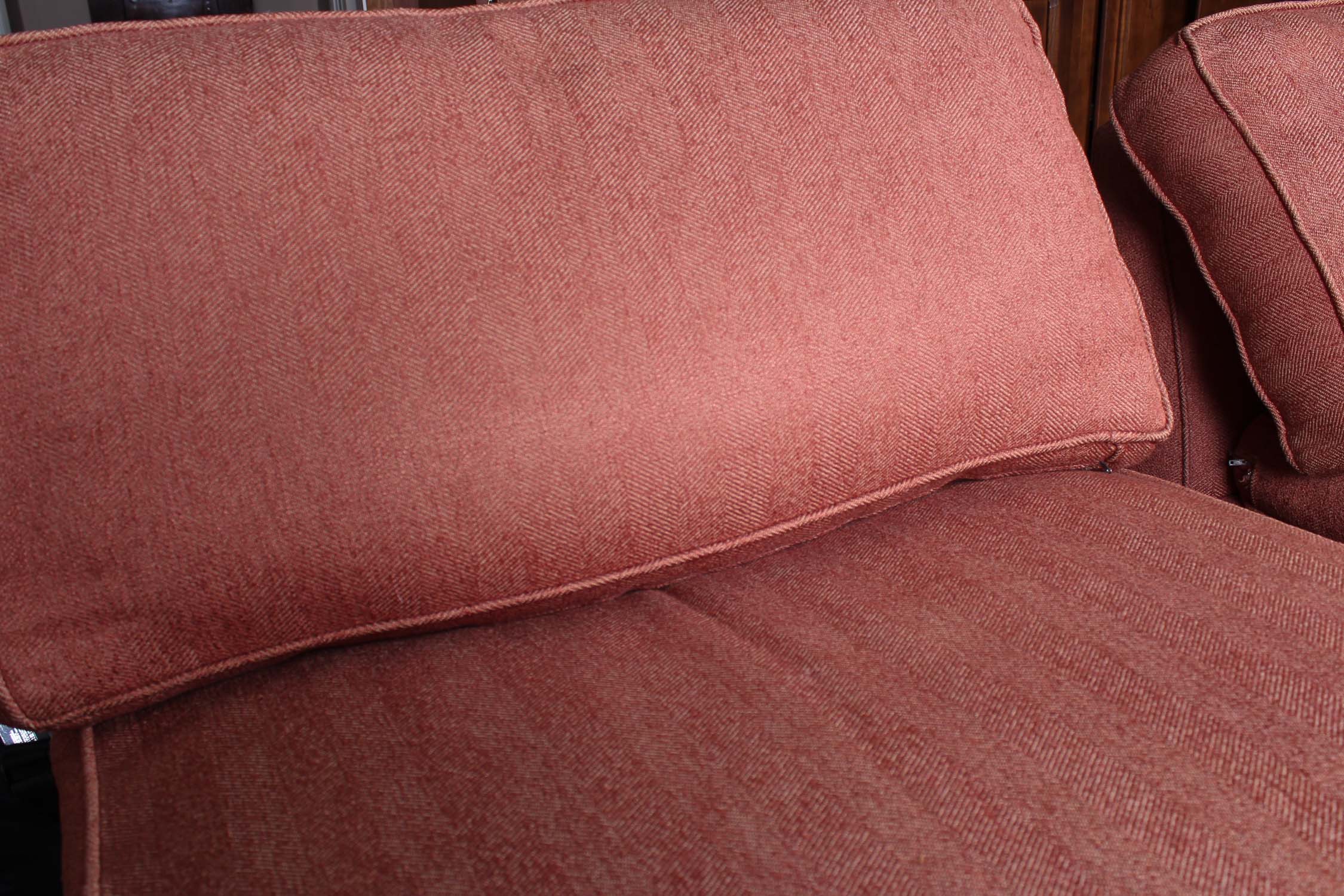 Pair of Armless Chairs and Ottoman