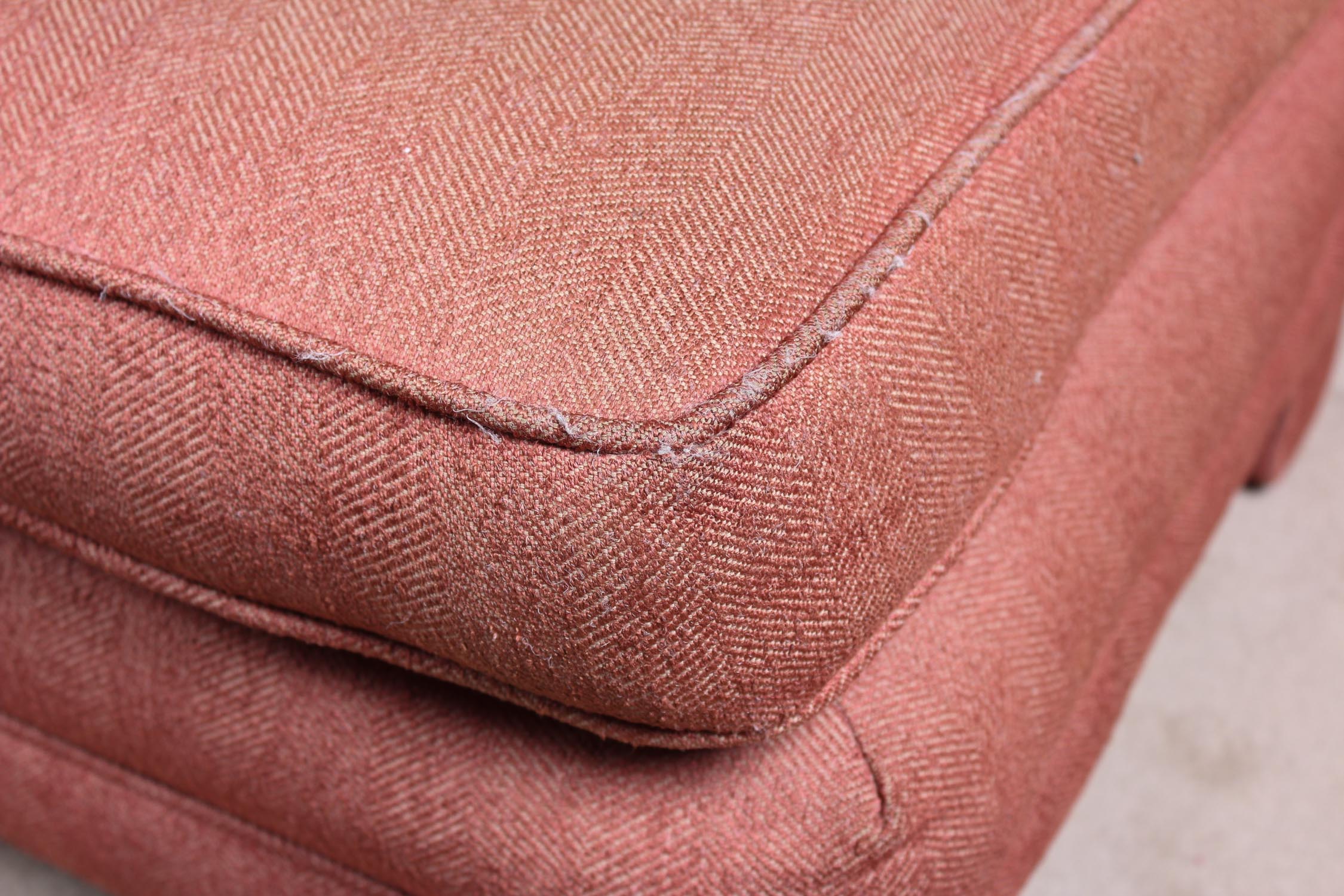 Pair of Armless Chairs and Ottoman