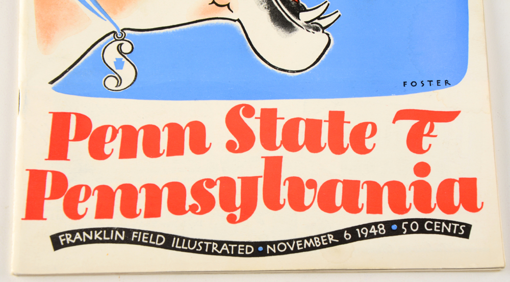 1940s Pennsylvania Football Programs