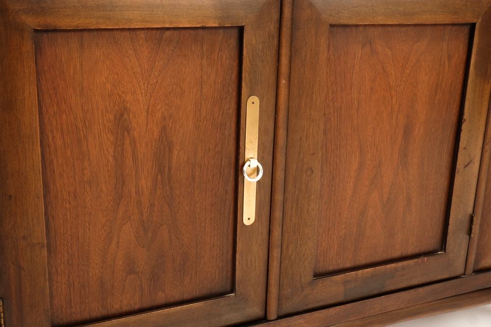 Mid Century Modern Walnut China Cabinet