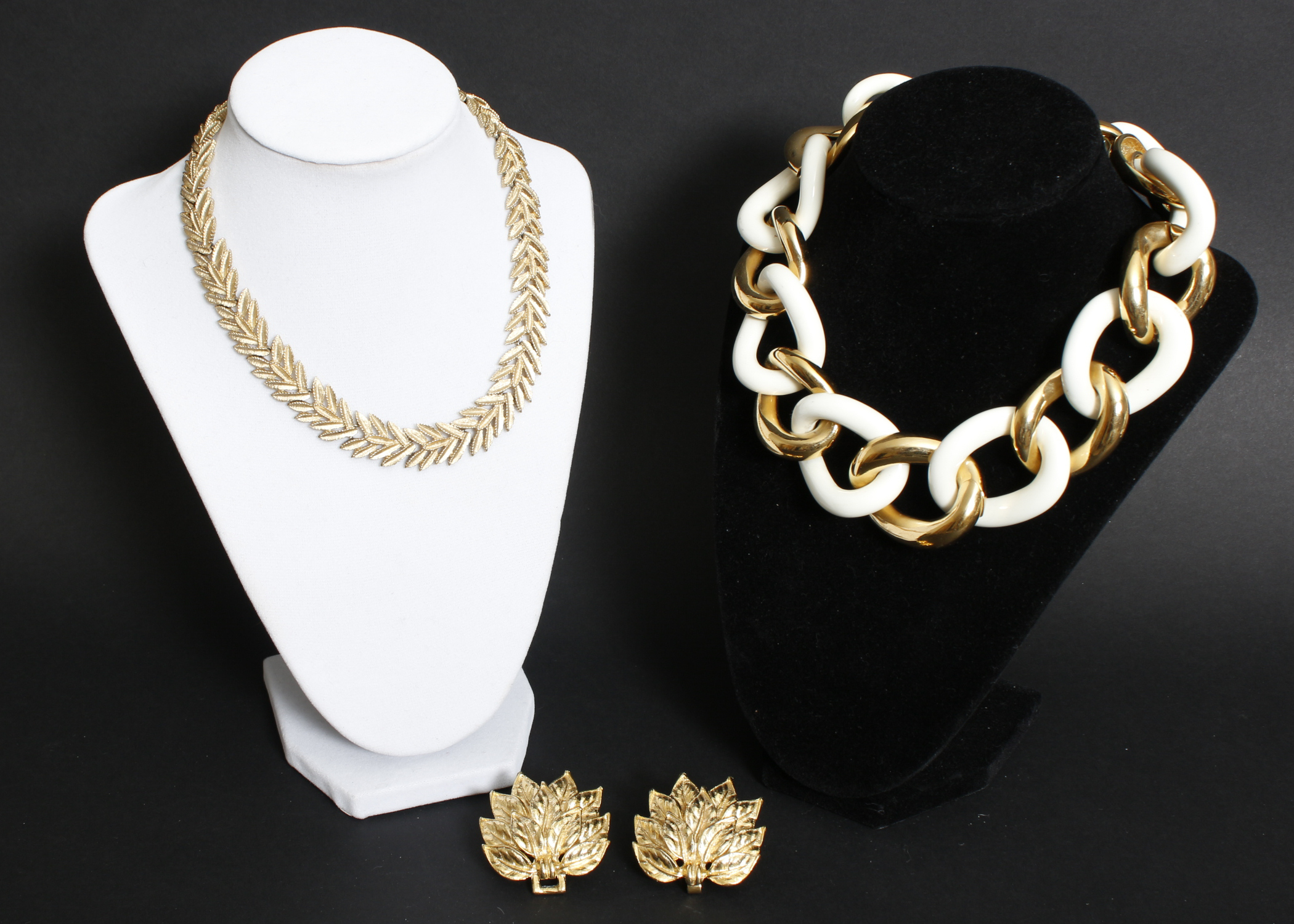 Collection of Gold Tone Costume Jewlery