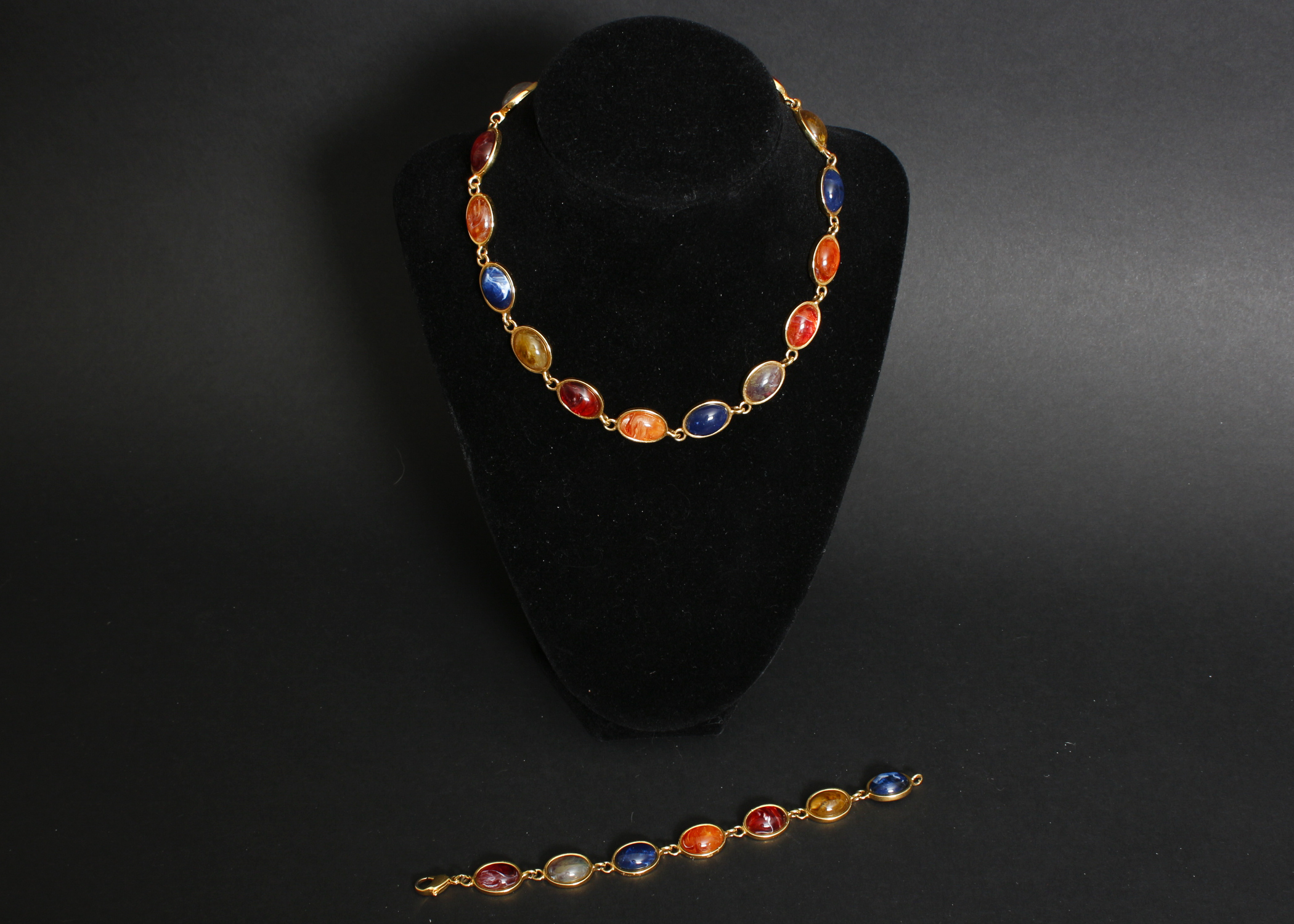 Collection of Gold Tone Costume Jewlery