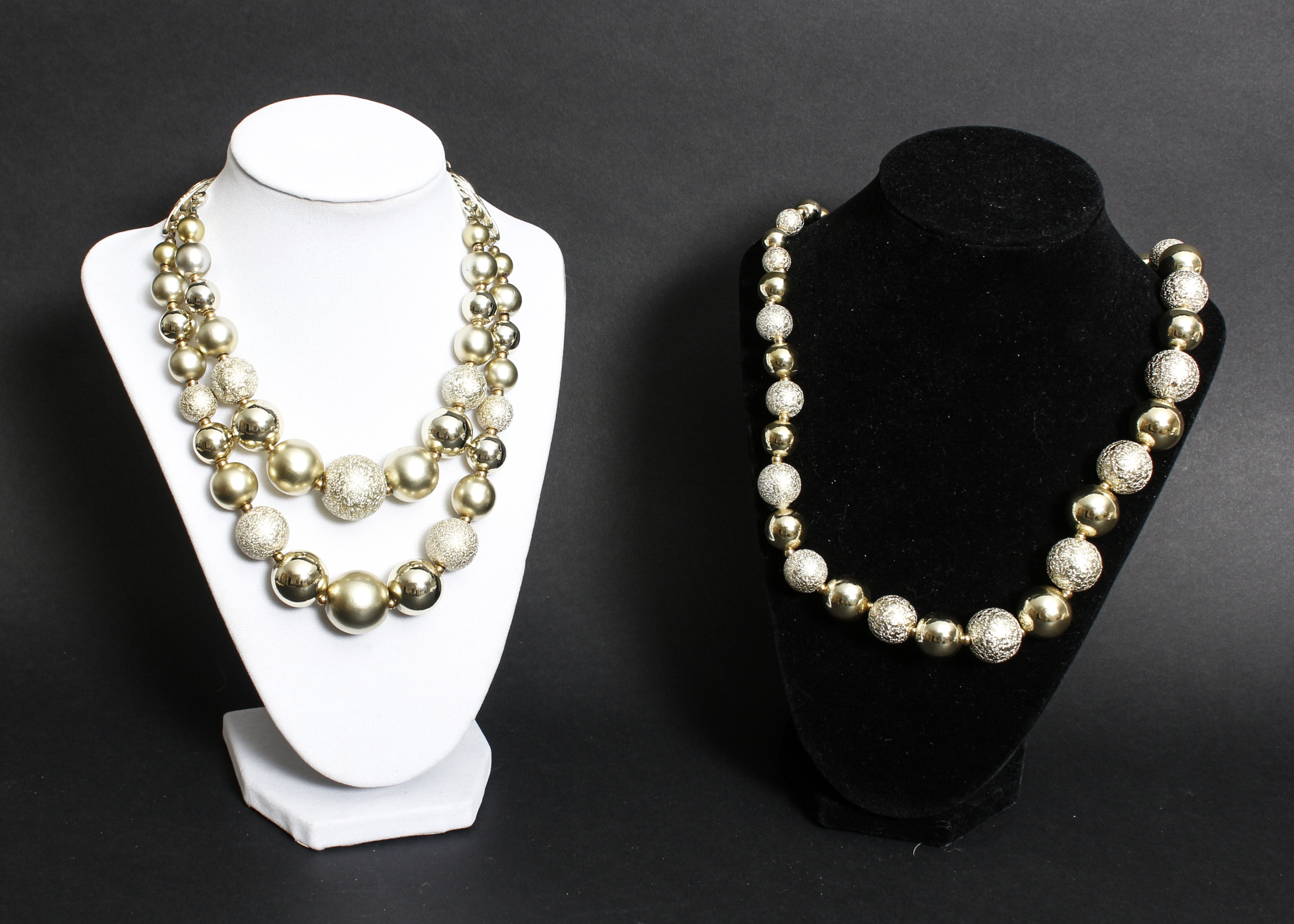 Collection of Gold Tone Costume Jewlery