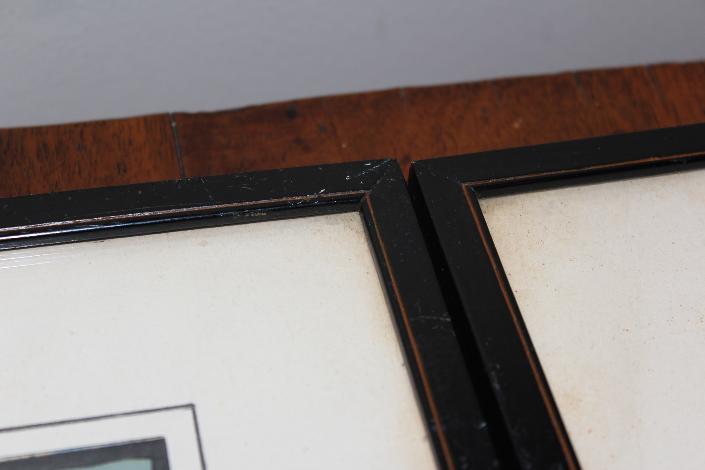 Pair of Framed Ski Prints