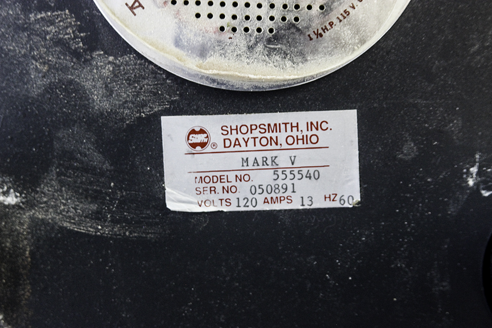 Shopsmith Mark V Workshop System with Attachments