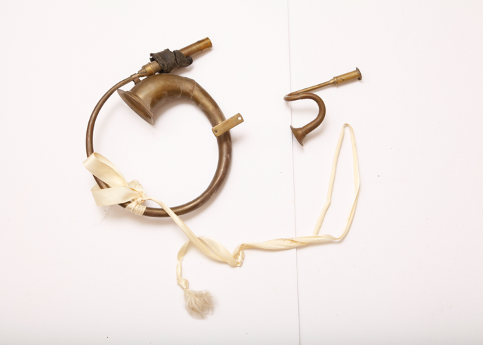 Antique Brass Hunting Horns