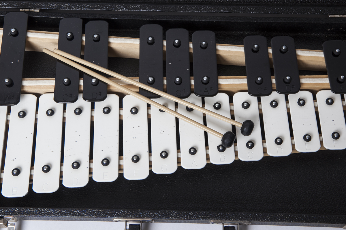 Xylophone and GE Portable 45 Player
