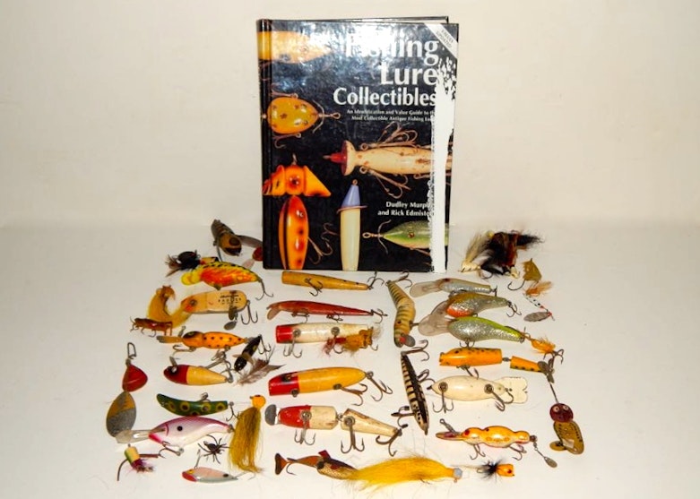 Vintage Fishing Lures & Book