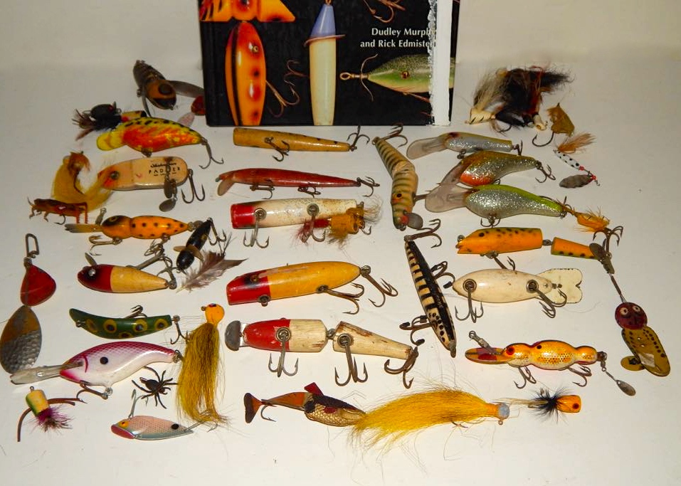 Vintage Fishing Lures & Book