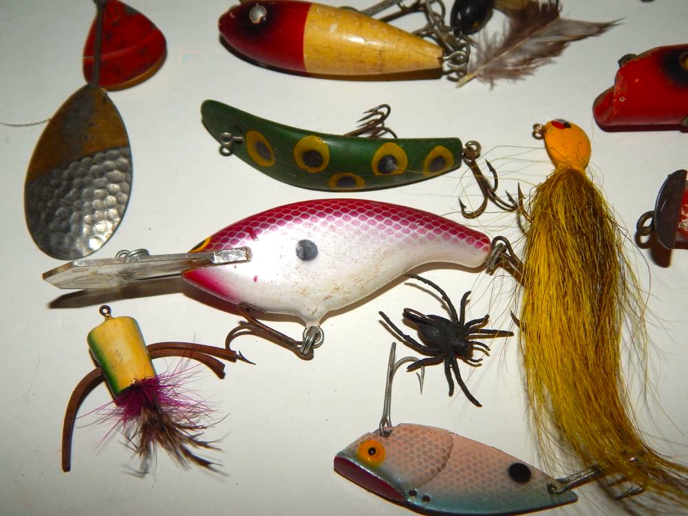Vintage Fishing Lures & Book