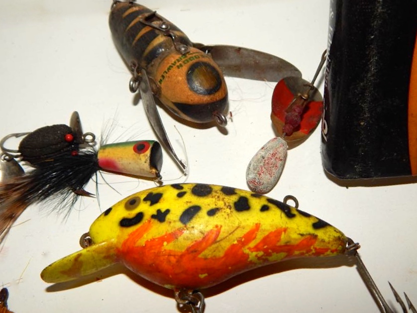 Vintage Fishing Lures & Book