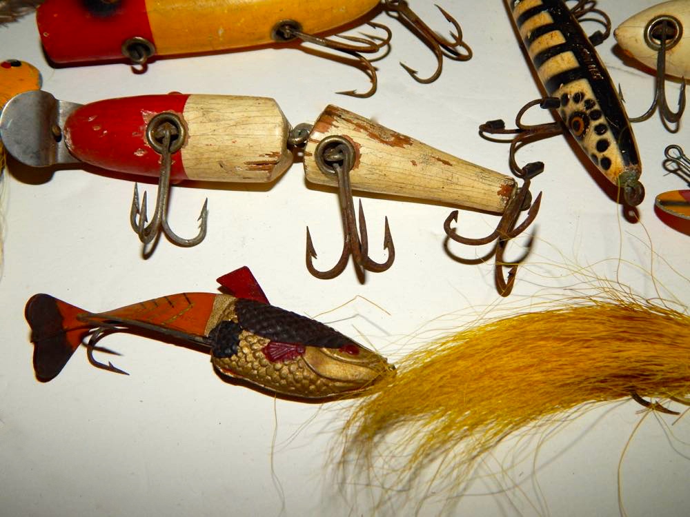 Vintage Fishing Lures & Book