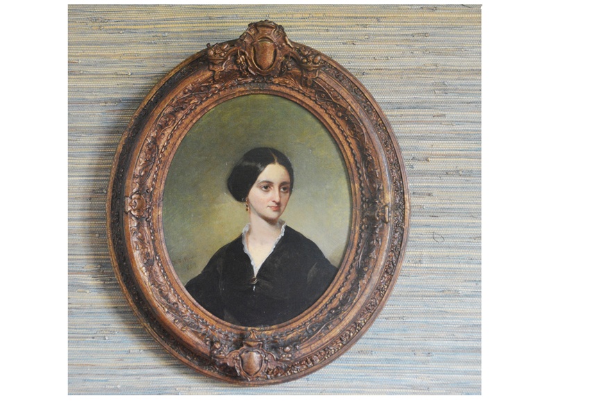 Thomas B. Read Original Oil Painting "Portrait of a Young Woman"