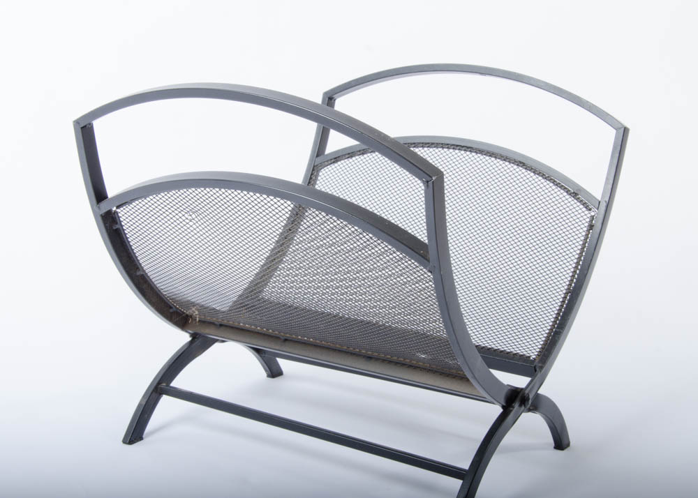 Foldable Fireplace Log Holder