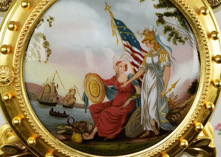 L. Curtis Girandole Banjo Clock by Ted Burleigh, Jr.