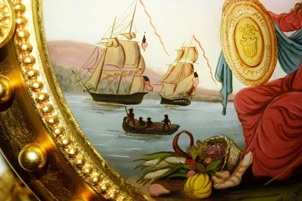 L. Curtis Girandole Banjo Clock by Ted Burleigh, Jr.