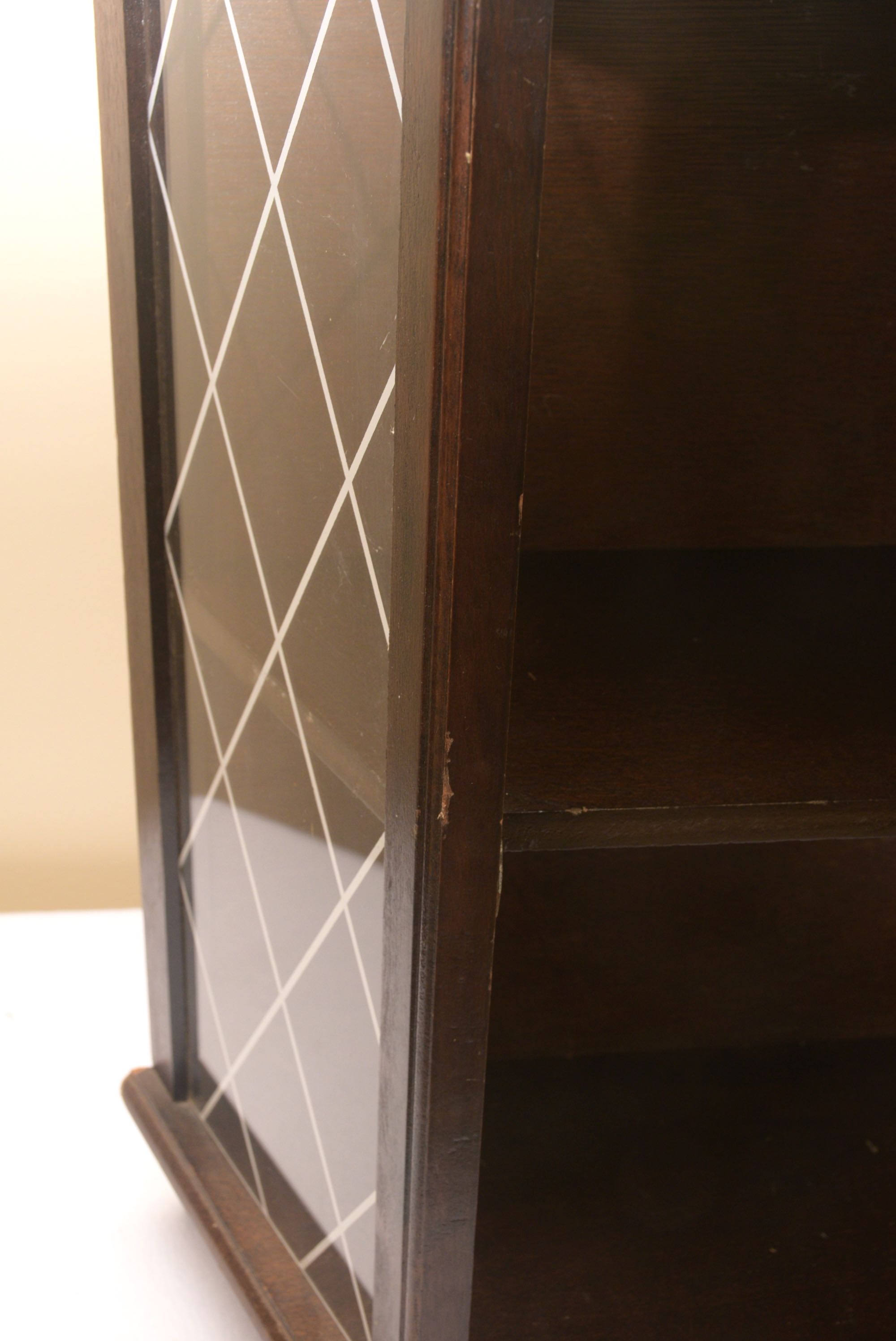 Three Sided Wall Curio Cabinet