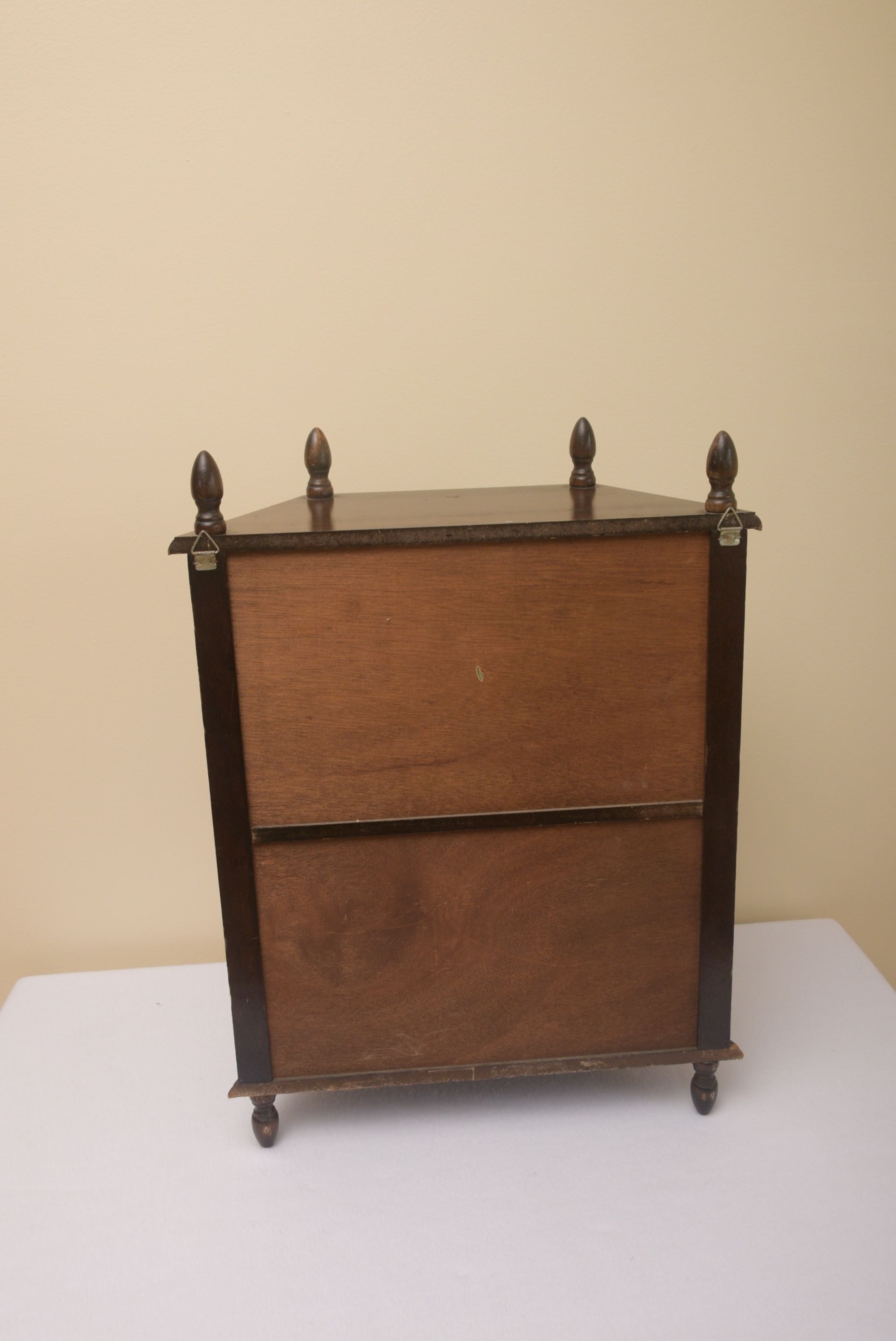 Three Sided Wall Curio Cabinet