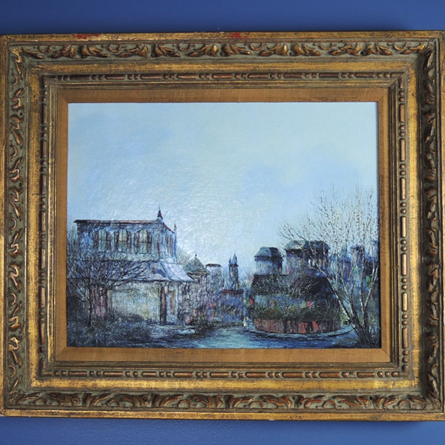 Original Oil Painting on Canvas by J. Warren