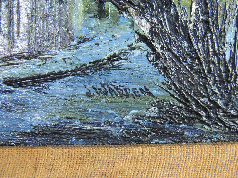 Original Oil Painting on Canvas by J. Warren
