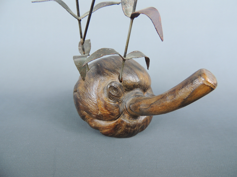 Brumm Enamel on Copper Flower Sculptures