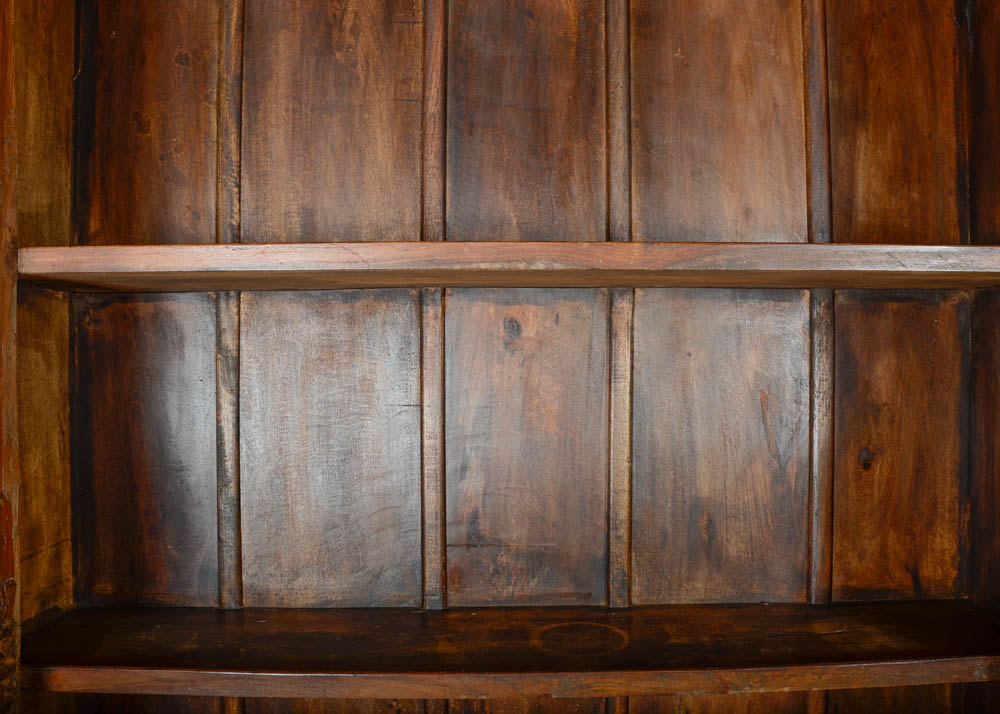 Carved Reclaimed Wood Bookshelf