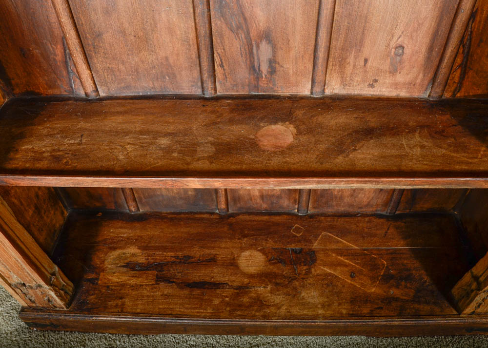 Carved Reclaimed Wood Bookshelf