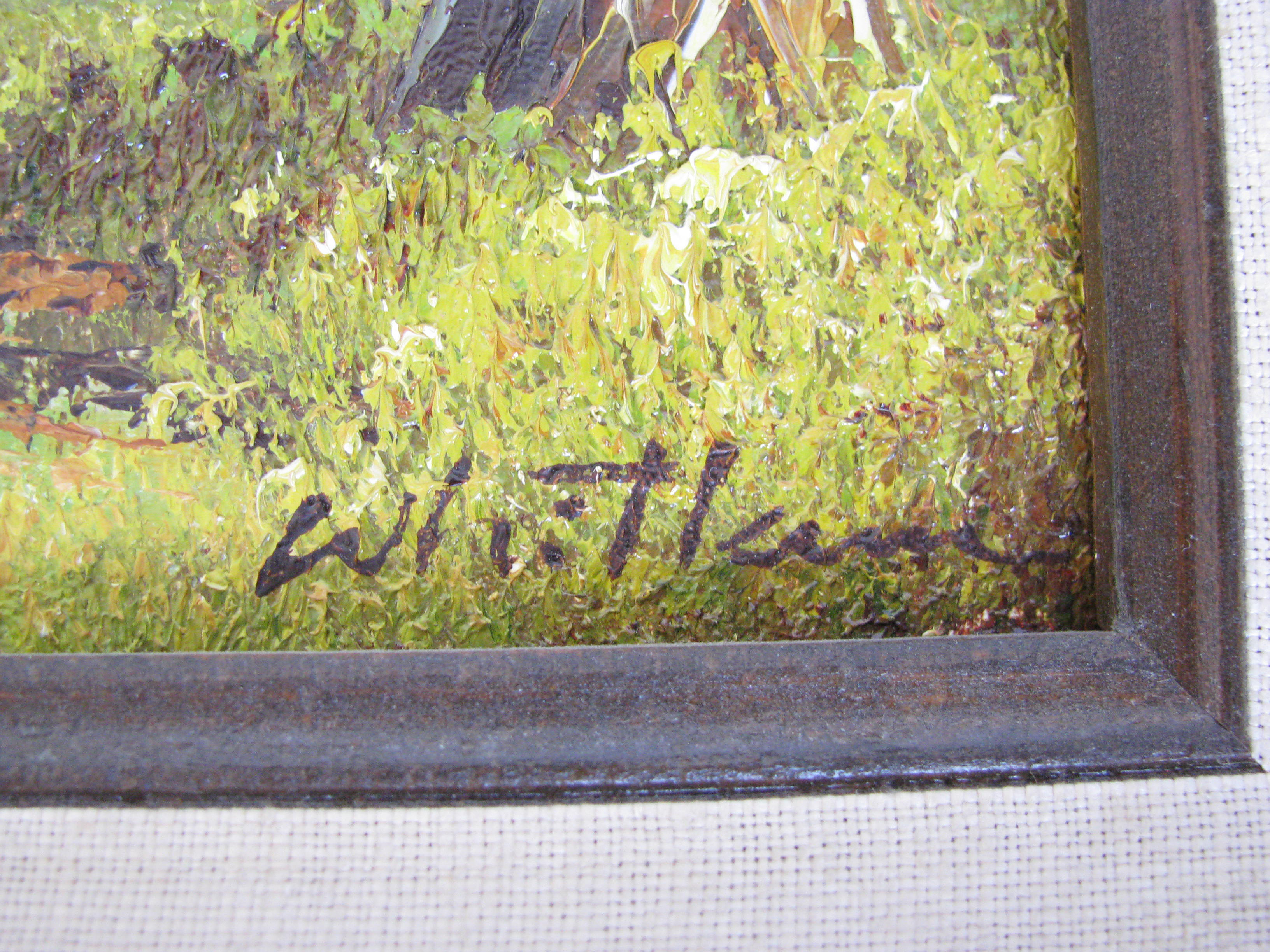 Original Whitlam Landscape Forest Oil Painting