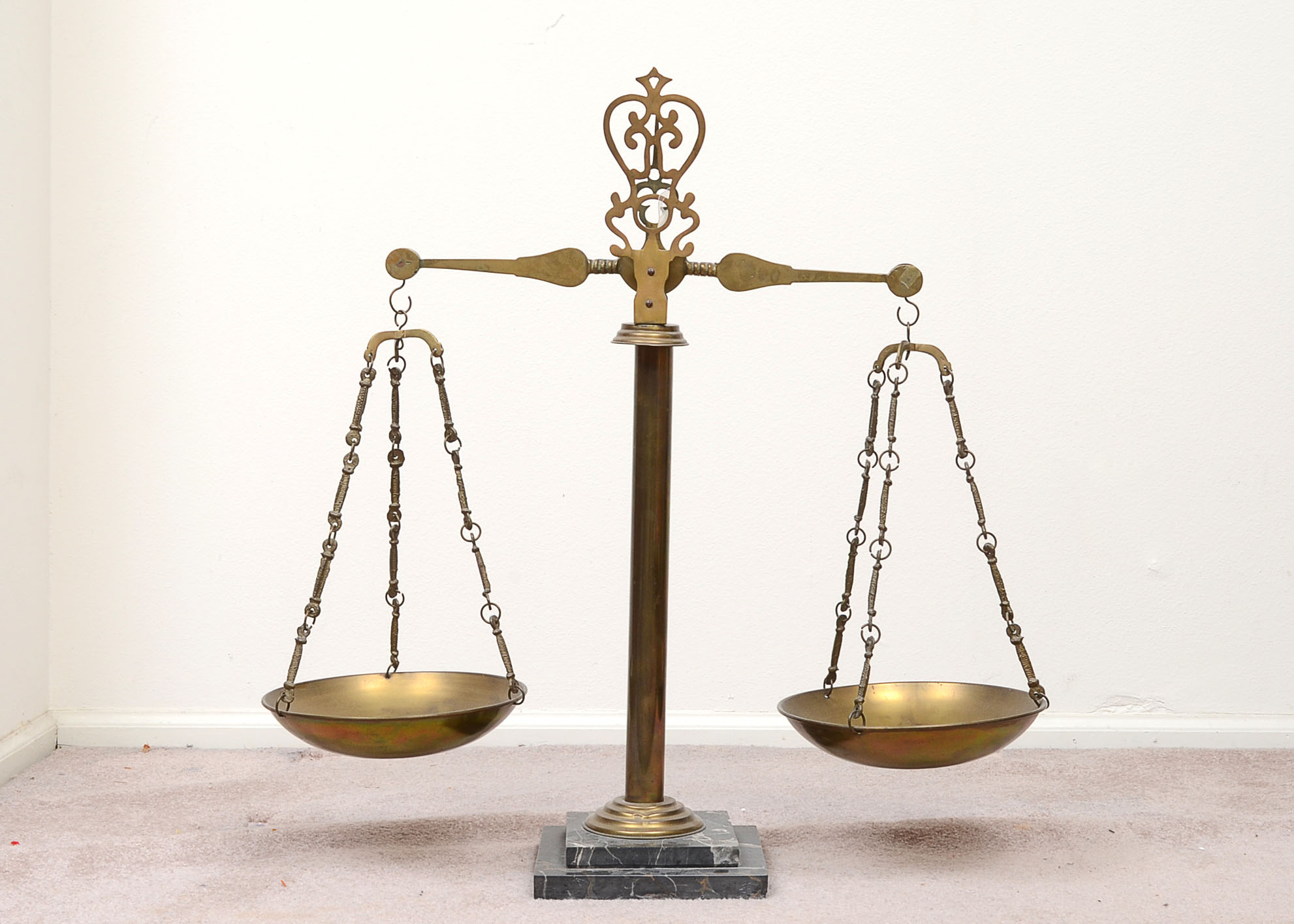 Antique Brass Apothecary Scale