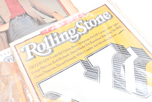 Collection of Vintage Issues of Rolling Stone Magazine