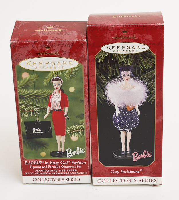 Collection of Hallmark Keepsake Barble Ornaments