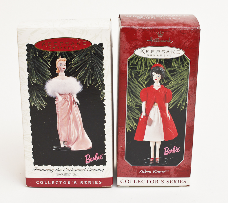 Collection of Hallmark Keepsake Barble Ornaments