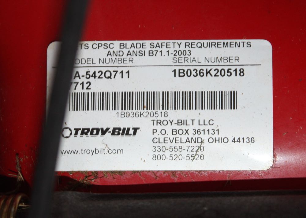 Troy Built by Honda 5.5 HP Lawn Mower