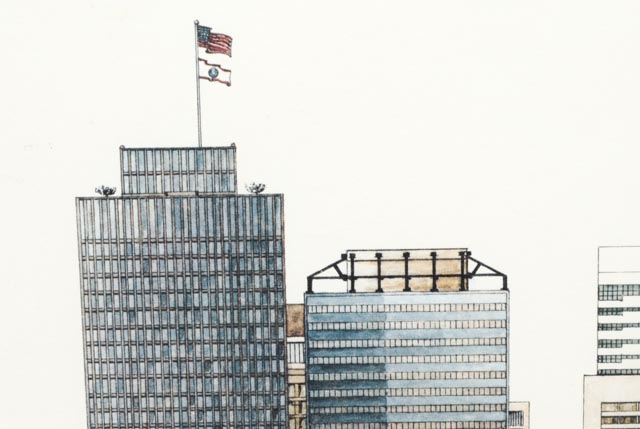 Phil Ponder "Nashville '90" Signed L/E Photo Offset Lithograph