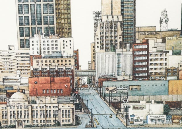 Phil Ponder "Nashville '90" Signed L/E Photo Offset Lithograph