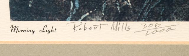 Limited Edition Lithograph by Robert Mills