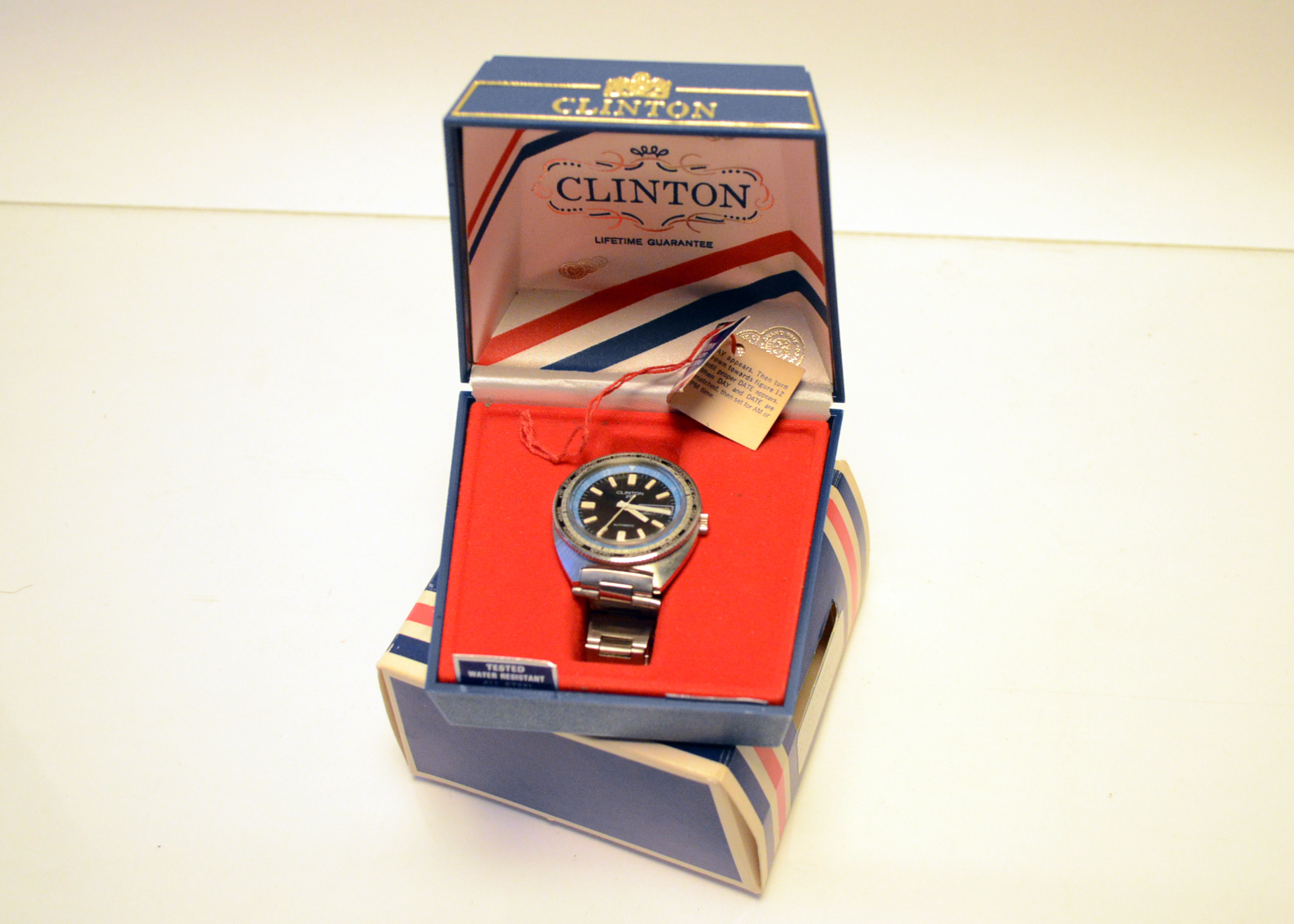 Clinton 25 Jewel Sky Diver Automatic Watch