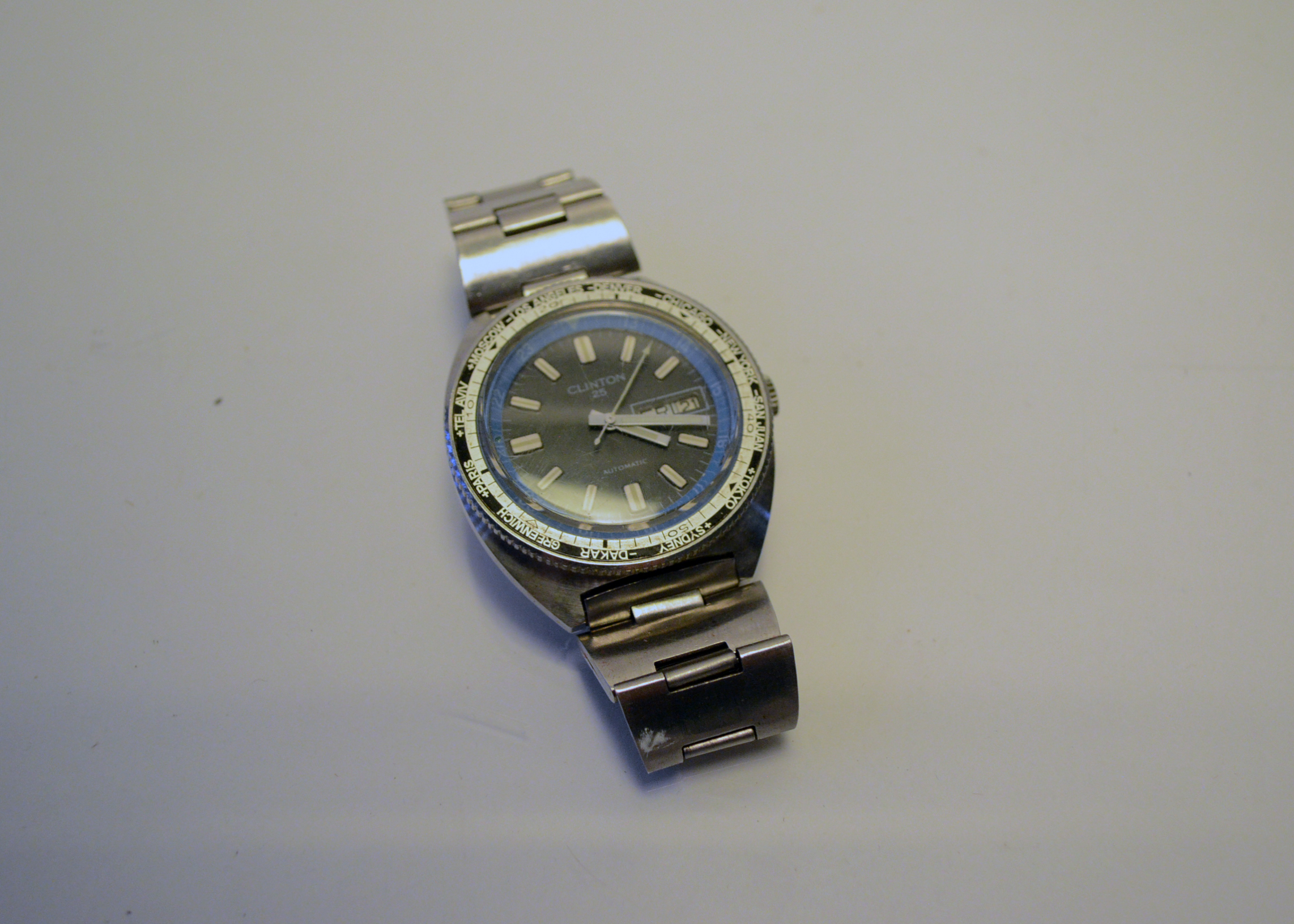 Clinton 25 Jewel Sky Diver Automatic Watch