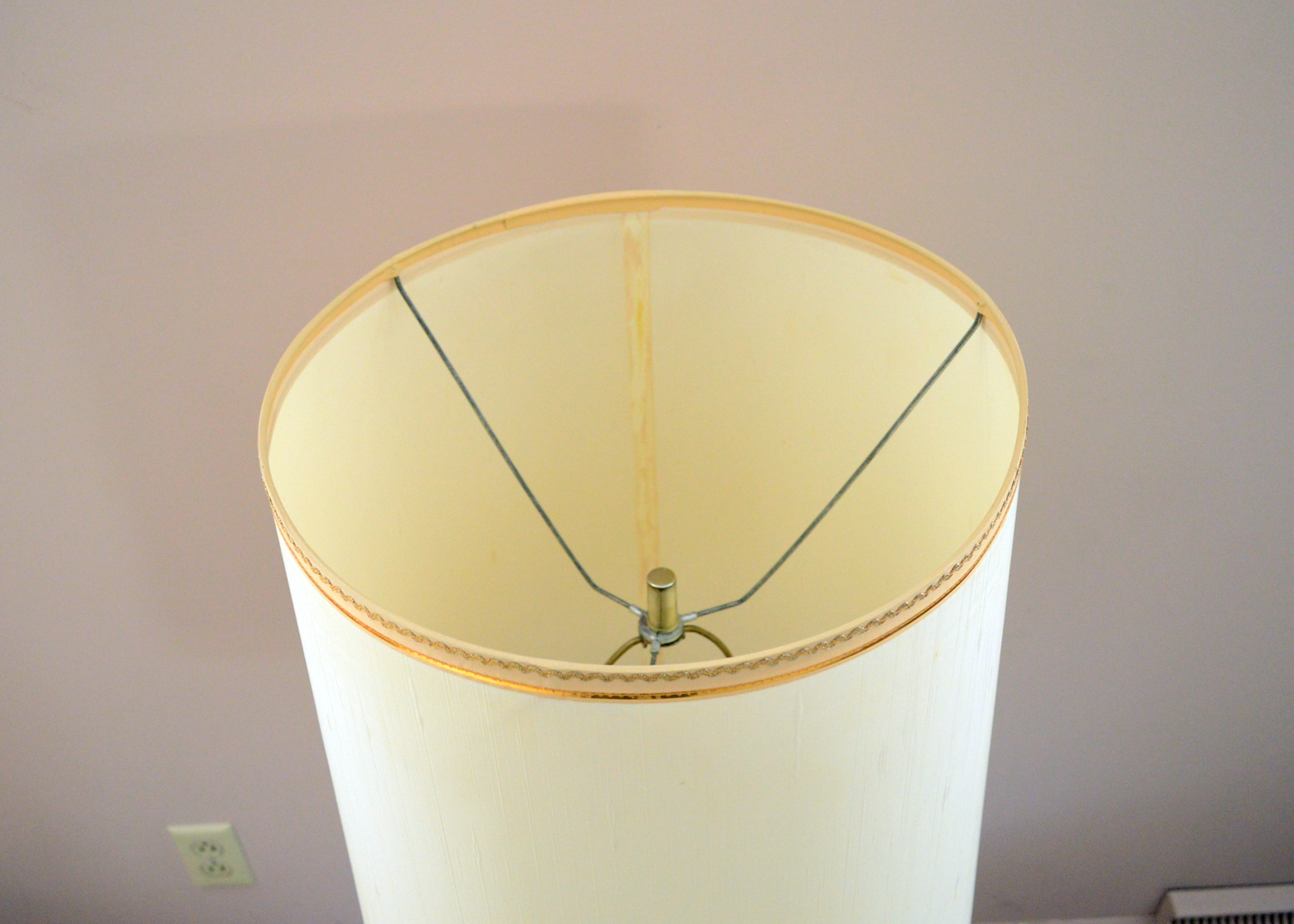 Mid Century Modern Turquoise Table Lamp