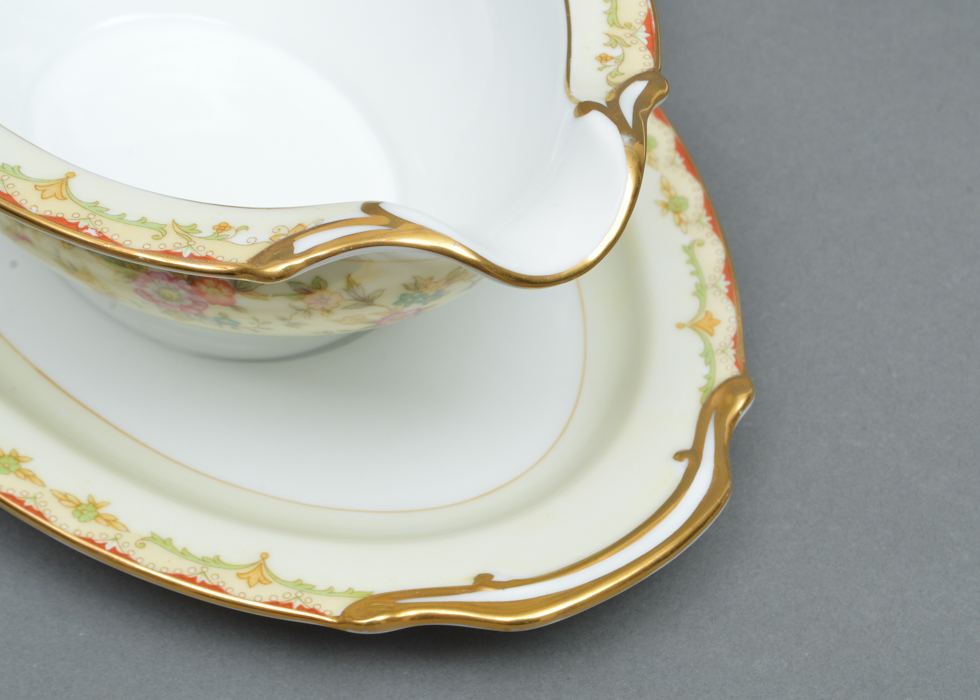 Vintage Noritake M China 12 Place Settings in  Columbine Pattern