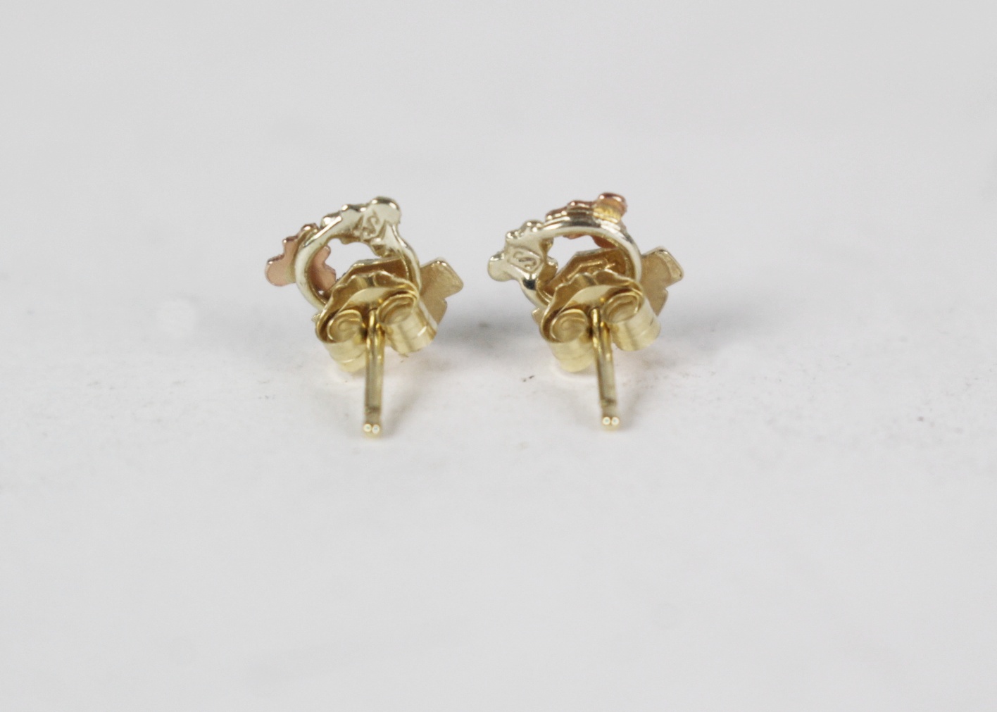 Black Hills Gold Harley Davidson Post Earrings