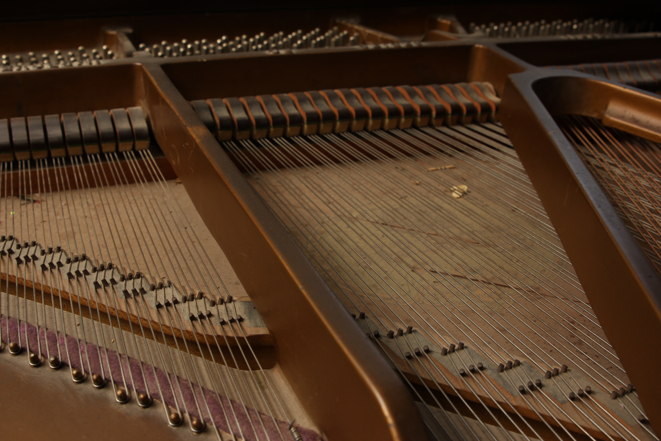 Antique Everett Baby Grand Piano and Bench